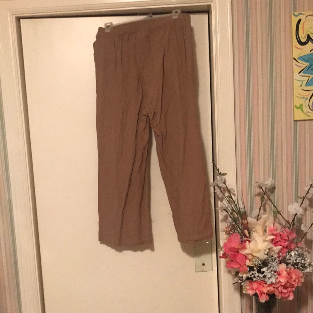 Cropped Cotton Trousers